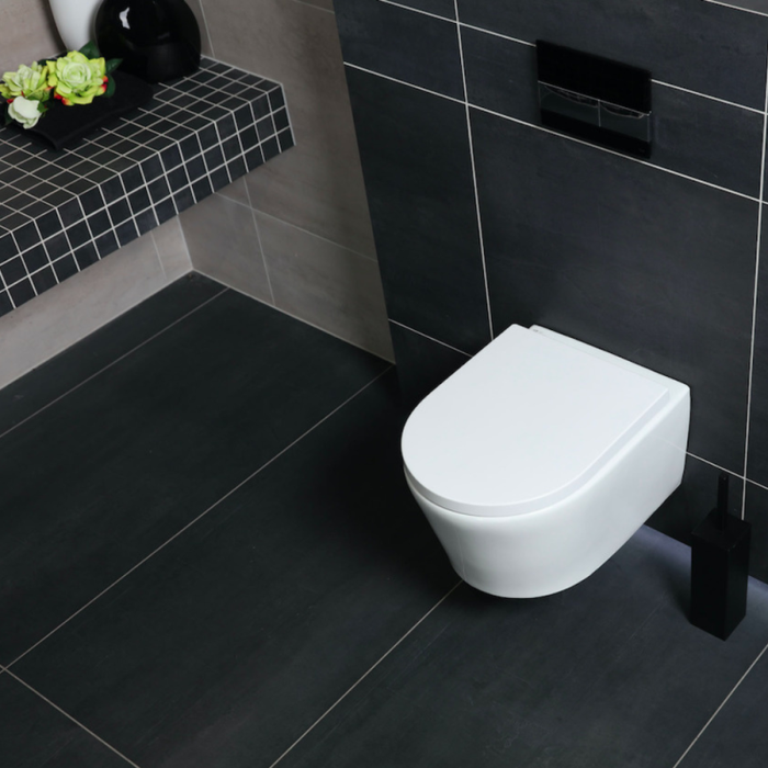 Grohe Pack WC Bâti autoportant + WC sans bride SAT + Abattant softclose + Plaque chrome mat (ProjectSATrimless-5) 2