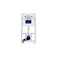 Villeroy & Boch Pack WC Bâti-support Viconnect + WC Vitra Integra + Abattant en Duroplast + Plaque Blanche 1