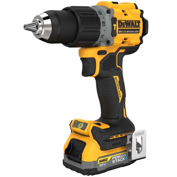 Perceuse-visseuse à percussion 18V XR (sans batterie ni chargeur) + coffret T-STAK - DEWALT - DCD805NT