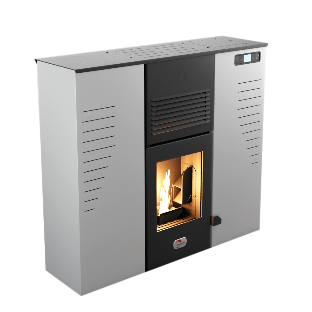 Poêle à granulés Air Slim Alize 12,5 kW Blanc Sannover