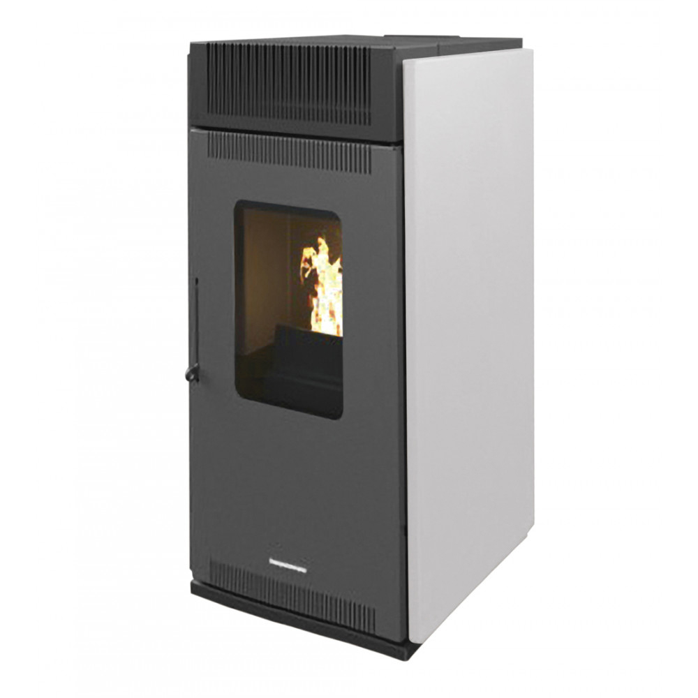 Poêle à granulés air Anita 10 kW Blanc Sannover