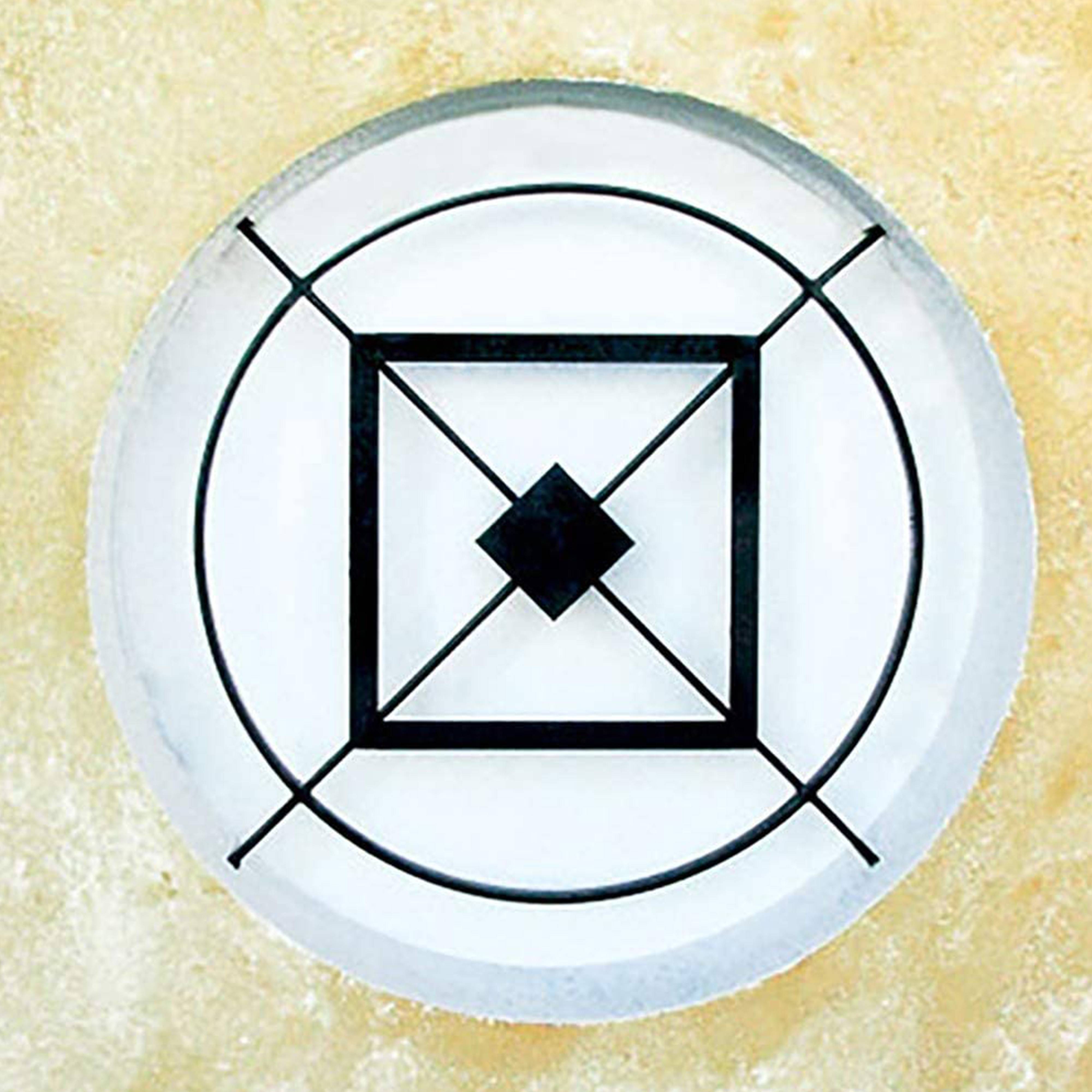 Grille de Defense Toulousaine diametre 80 cm pour Fenetre ronde (côte tableau)