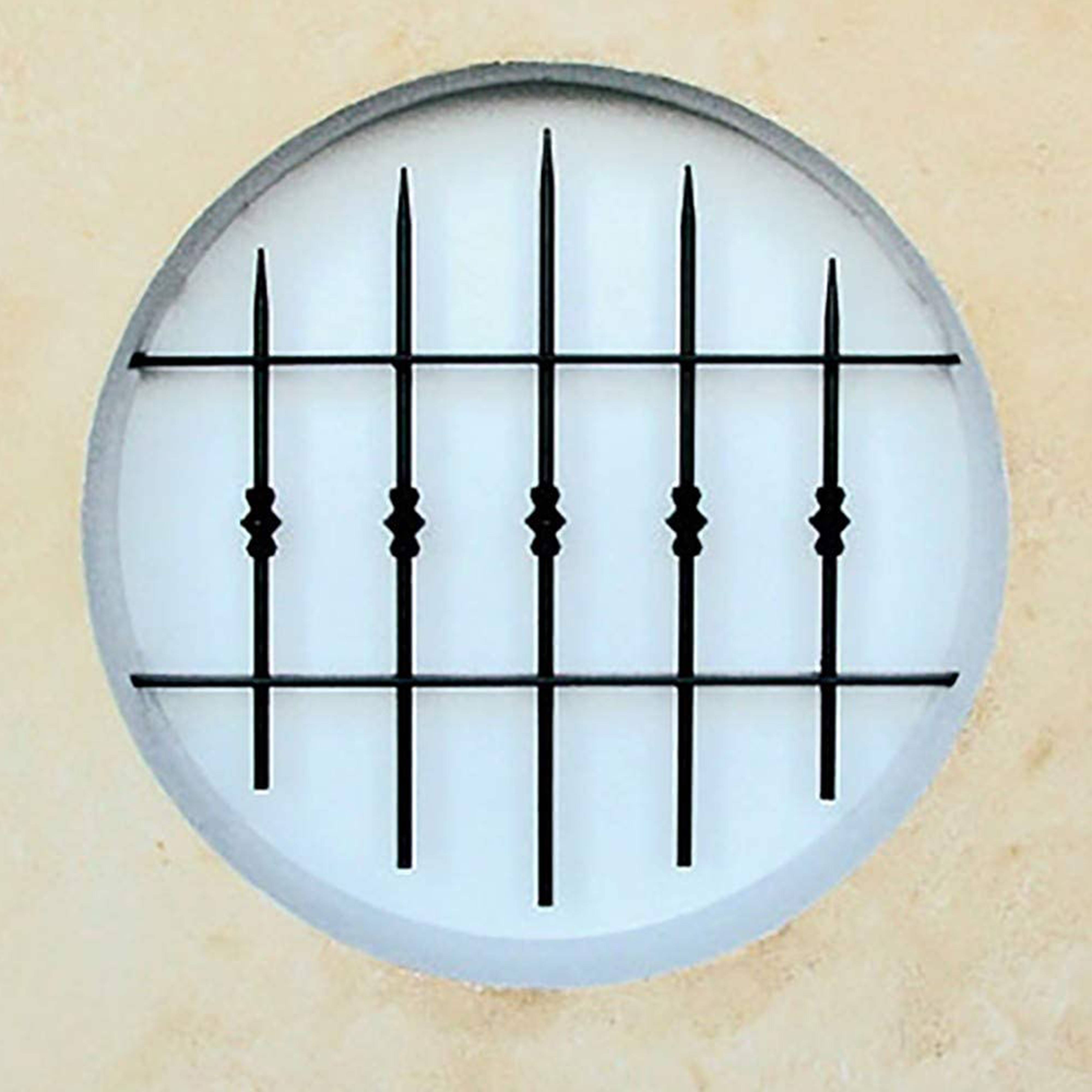 Grille de Defense Manoir diametre 100 cm pour Fenetre ronde (côte tableau)