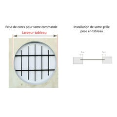 Grille de Defense Azur diametre 100 cm pour Fenetre ronde (côte tableau) 1