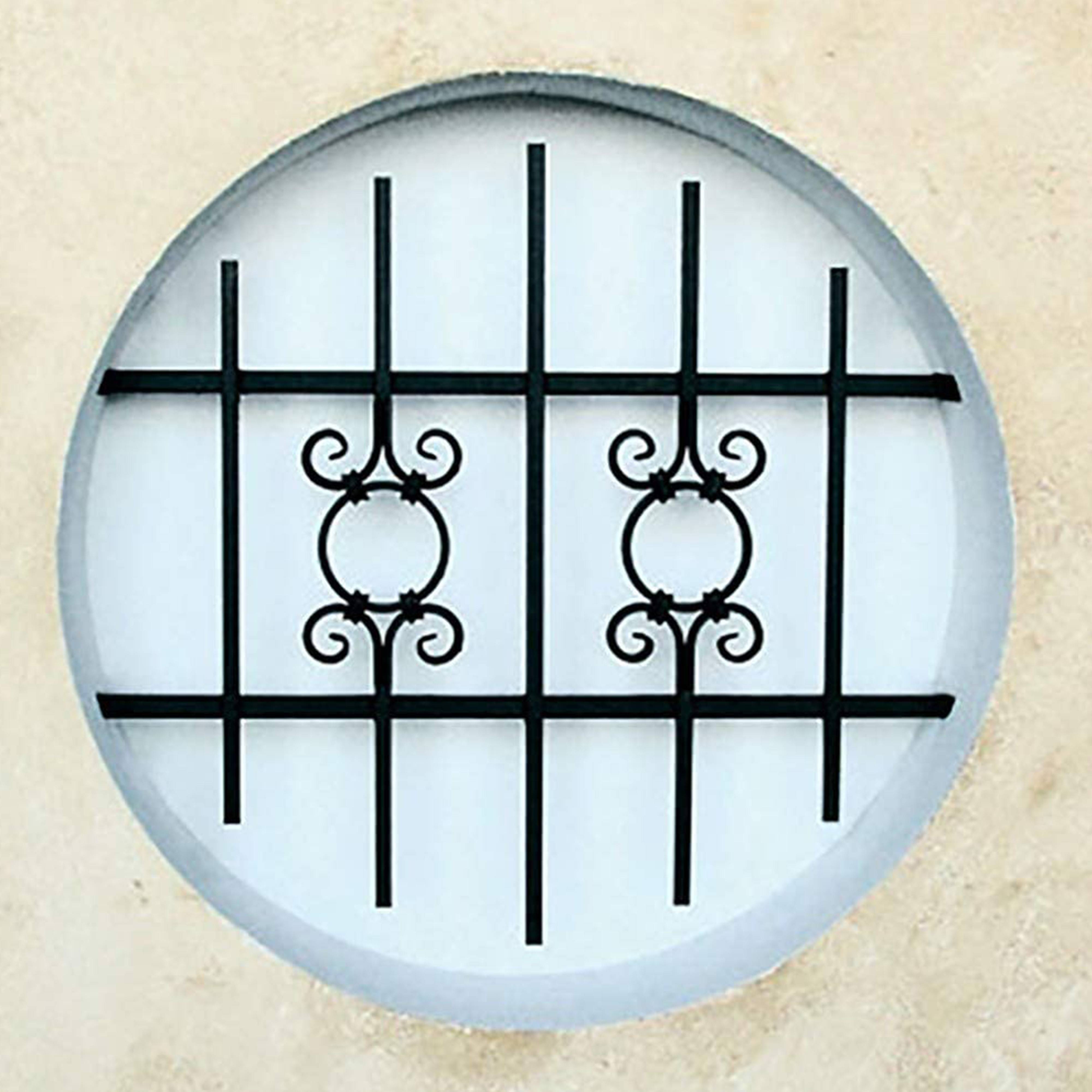Grille de Defense Toscane diametre 100 cm pour Fenetre ronde (côte tableau)