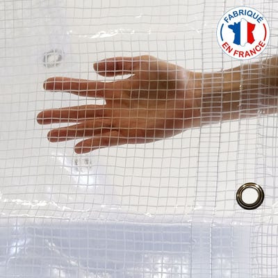 Bâche armée en plastique transparente 4x10 m - Univers Du Pro