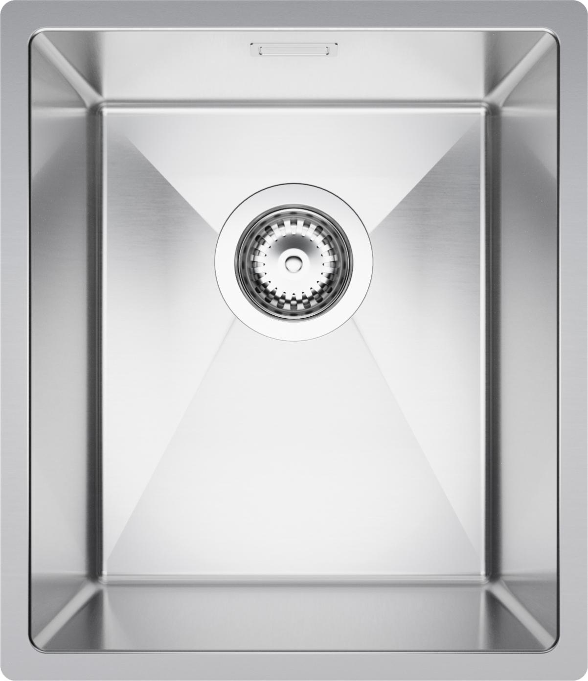 Evier Cuisine Sous Plan Inox, 44 x 59 cm, Evier en Acier 1 bac + Kit de Vidage, Lavabo Cuisine Paris 60 XL de Primagran