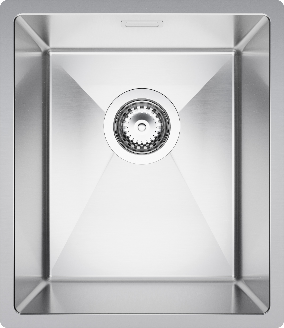 Evier Cuisine Inox, 44 x 59 cm, Evier en Acier 1 bac + Kit de Vidage, Evier a Encastrer Paris 60 Slim de Primagran