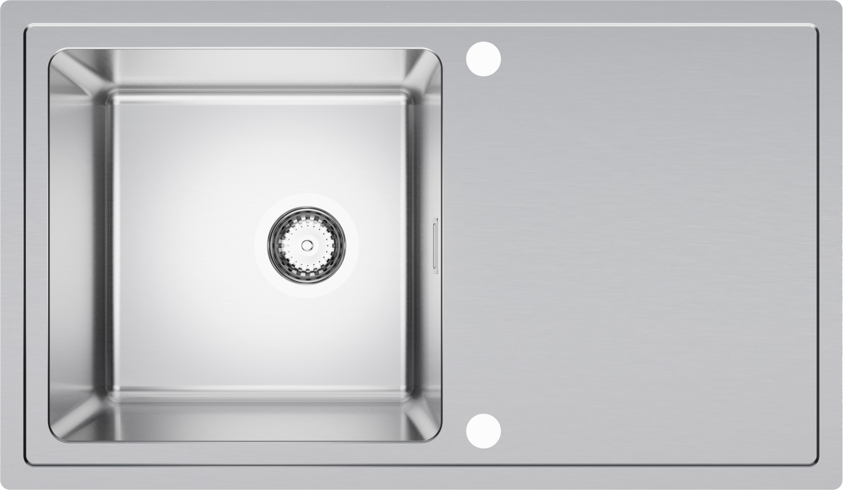 Evier Cuisine Inox, 86.5 x 50.5 cm, Evier en Acier 1 bac + Kit de Vidage, Evier a Encastrer Catane 860 Supreme XL de Primagran