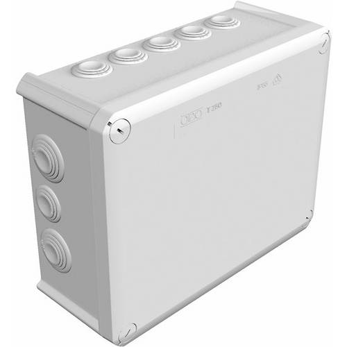 Boîte de dérivation OBO Bettermann 2007109 (L x l x H) 240 x 190 x 95 mm gris clair (RAL 7035) IP66 1 pc(s)