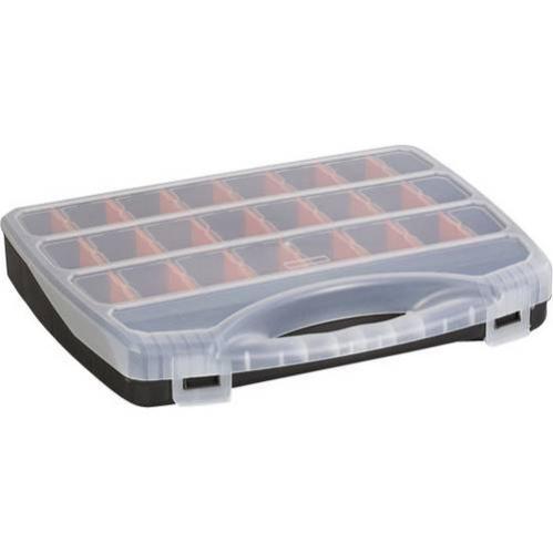 Coffret de rangement séparations variables Alutec 56020 (L x l x H) 480 x 375 x 75 mm Nombre de compartiments: 26 1