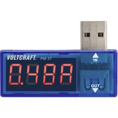 VOLTCRAFT PM-37 Ampèremètre USB numérique CAT I Affichage (nombre de points): 999 0