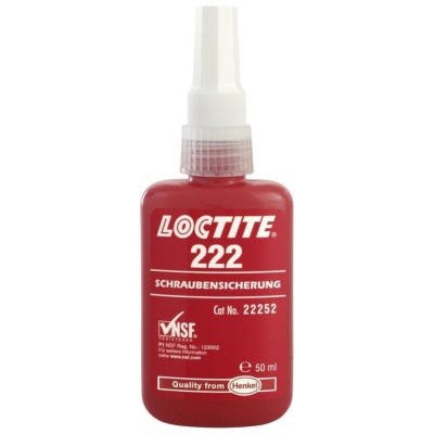Liquide de freinage pour filetage Loctite 222 de 10ml