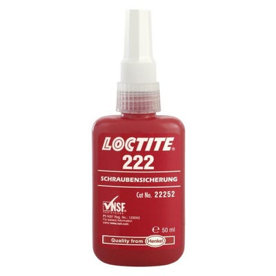 Liquide de freinage pour filetage Loctite 222 de 10ml 0