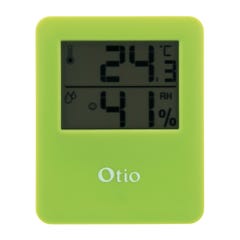 Thermomètre hygromètre digital intérieur vert - Otio 2