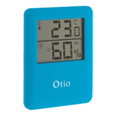 Thermomètre hygromètre digital intérieur bleu - Otio 0
