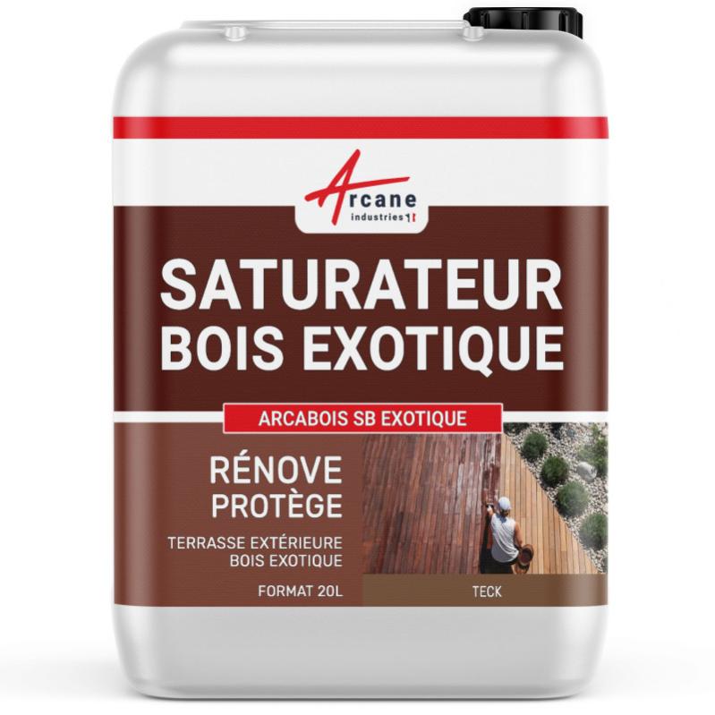 Saturateur Bois Exotique Pour Teck, Ipé, Cumaru ... : Arcabois Exotique - Teck - 20 L (jusqu A 100m²)