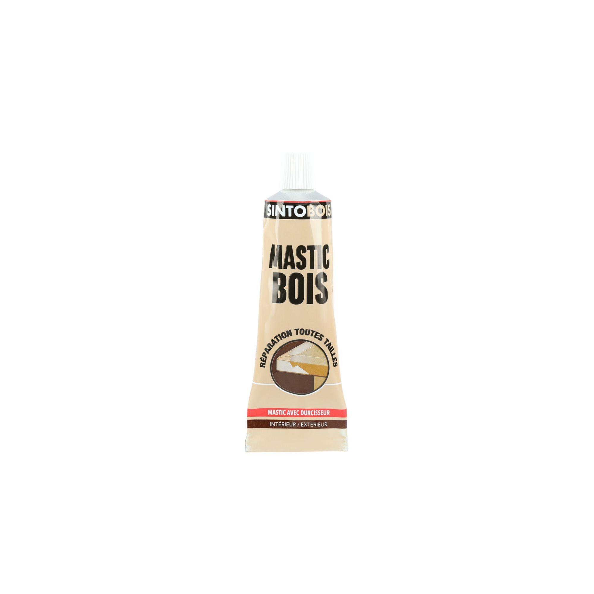 mastic bois standard SINTOBOIS acajou en blister 60g+8g - SINTO - 139775