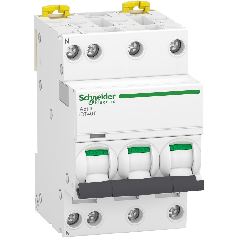 Disjoncteur modulaire ACTI9 IDT40N 3P+N courbe C 6000A / 10kA 20A - SCHNEIDER ELECTRIC - A9P24720