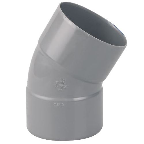 Coude PVC double femelle 30° D100 - WAVIN - 3025724