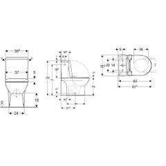 Pack WC au sol compact complet RENOVA sortie multidirectionnelle - GEBERIT - 501.859.00.1 1