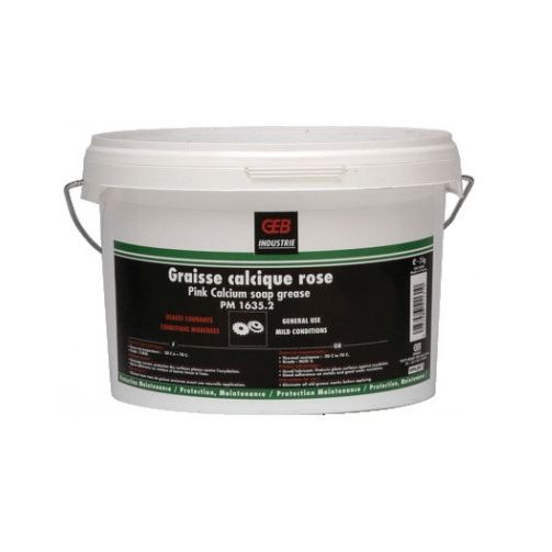 Graisse calcique rose seau 2kg - GEB - 651131