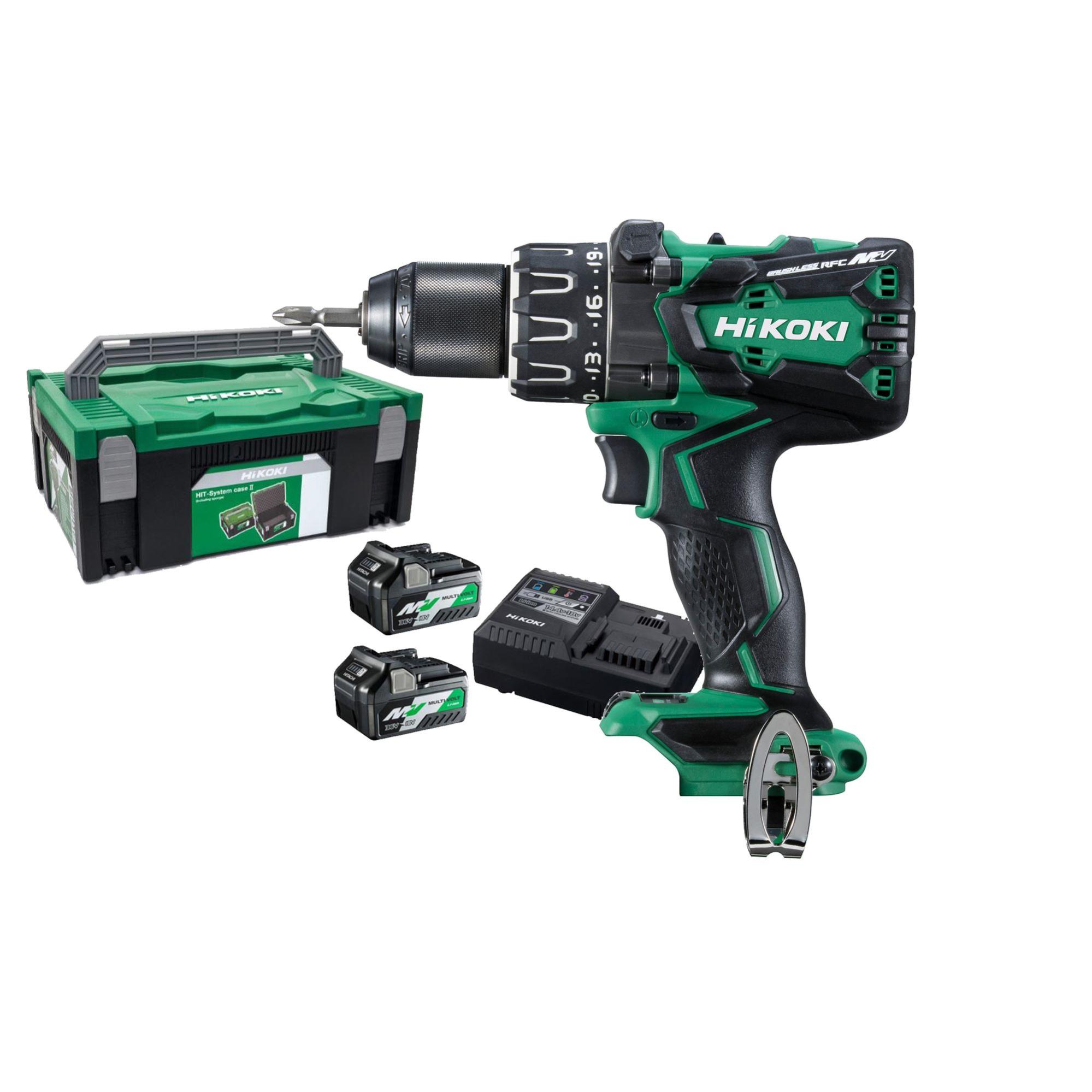 Perceuse-visseuse 36V + 2 batteries + chargeur + Hit Case II - HIKOKI - DS36DAWRZ