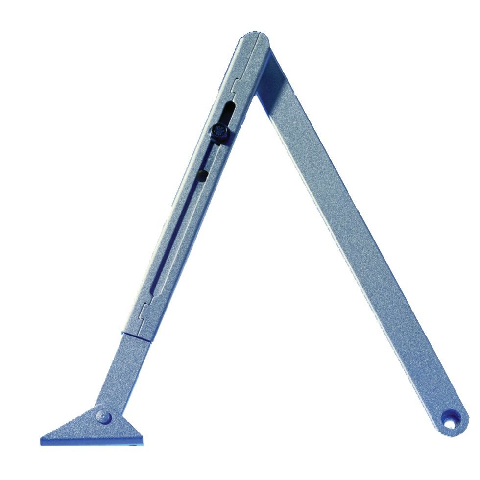 Bras compas rallongé pour série TS 2000 et TS 4000 finition argent - GEZE - 102431