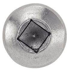 Vis à tôle tête cylindrique bombée carrée inox A2 DIN 7981 4,8X45 boîte de 200 - ACTON - 624164,8X45 2