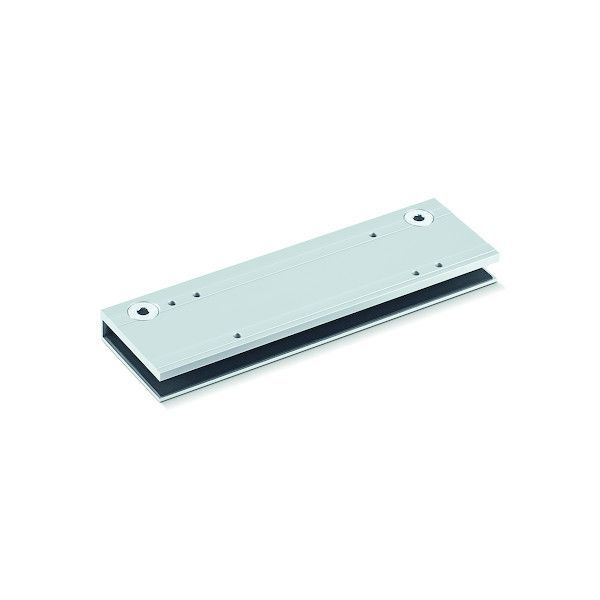 Plaque de montage pour porte en verre série TS3000V finition argent - GEZE - 011 234