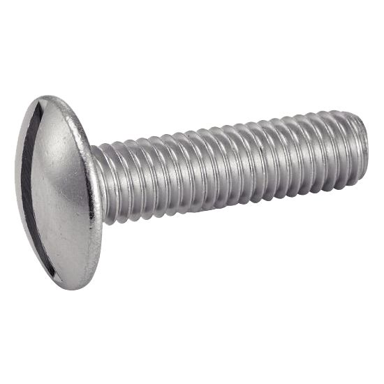 Vis à métaux tête ronde large poêlier fendue inox A2 NFE 25129 8X100 boîte de 100 - ACTON - 622128X100