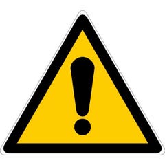 Panneau d'avertissements 100mm danger général - NOVAP - 4180021 0