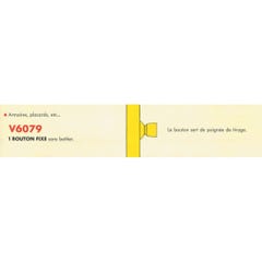 Bouton de tirage standard tube fixe Inox - VACHETTE - 19003000 2