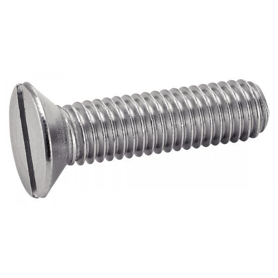 Vis à métaux tête fraisée fendue inox A2 DIN 963 5X30 boîte de 200 - ACTON - 622085X30