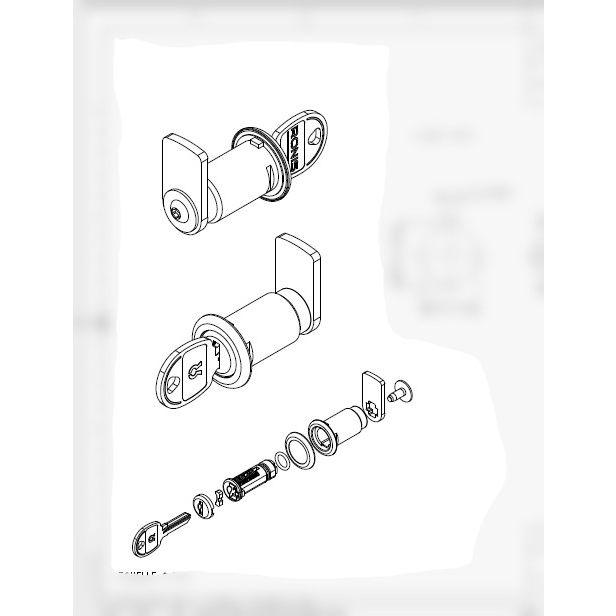 Batteuse longue avec came pour boîtes aux lettres - RONIS - 0624007002
