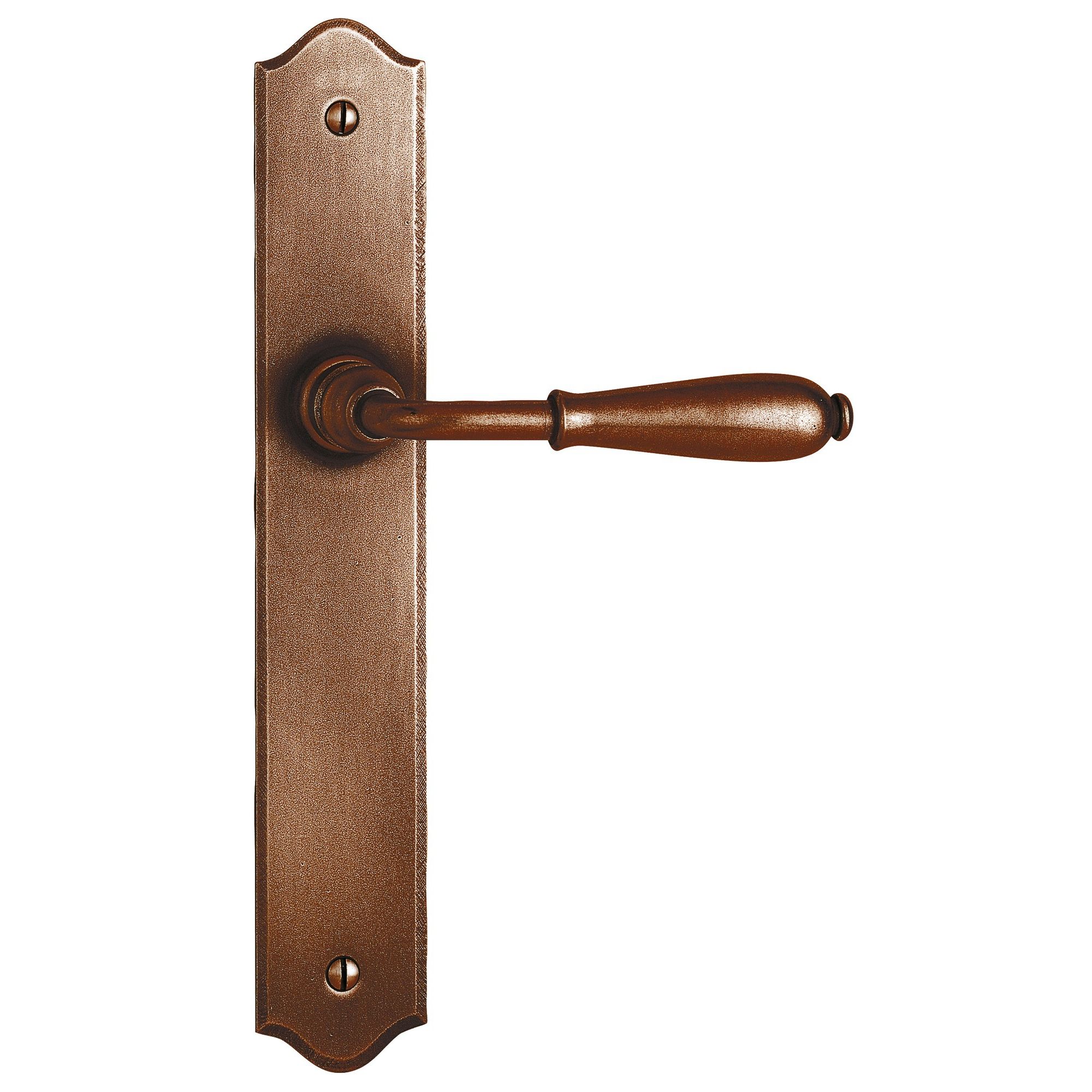 Ensemble double béquille sur plaque Nevers fer rouillé bec de cane - BOUVET - 94866