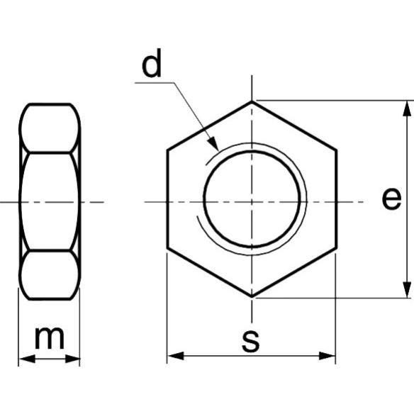 Écrous bas contre-écrou A2 DIN 439 M16 Pas150 boîte de 50 - ACTON - 6262416X150 2