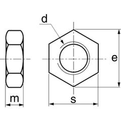 Écrous bas contre-écrou A2 DIN 439 M16 Pas150 boîte de 50 - ACTON - 6262416X150 2