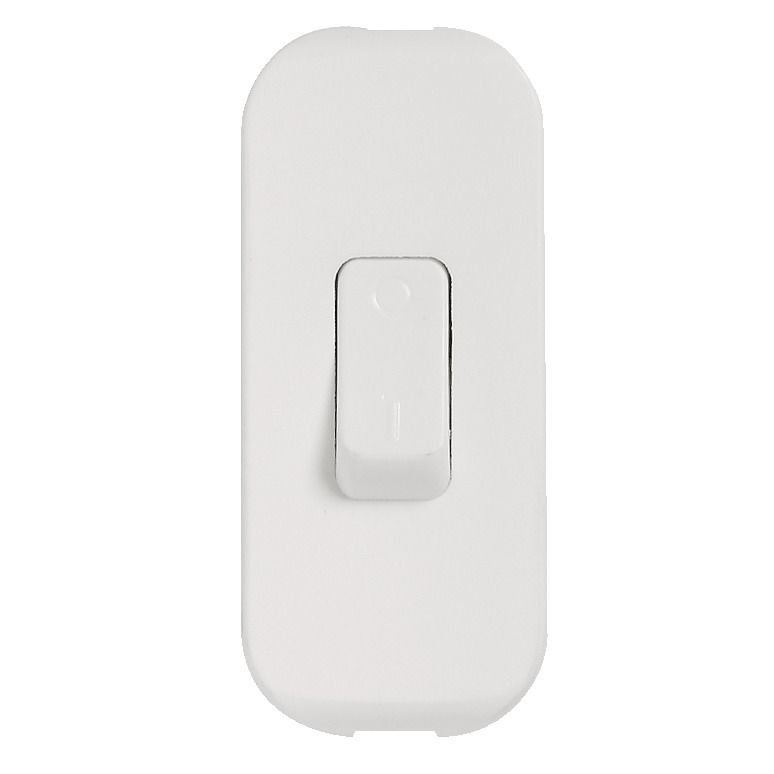 Interrupteur à bascule 2 A 250 V coupure bipolaire à touche de couleur blanc - LEGRAND - 040192