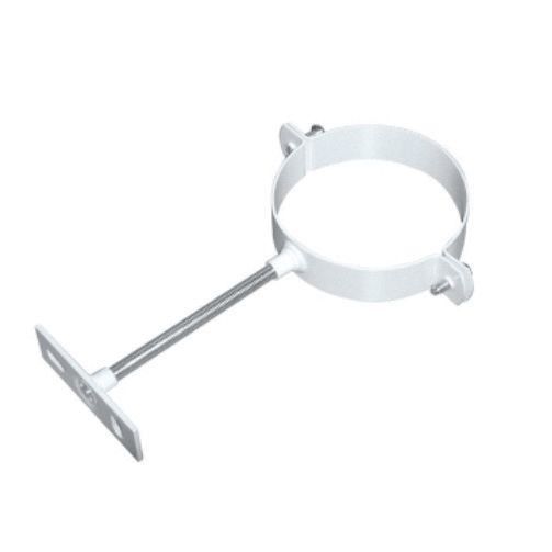 Collier mural galvanisé blanc 125 mm - UBBINK - 225762