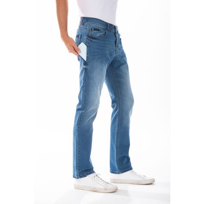 Smartphone jeans RL70 Fibreflex® stretch brossé BLEU 42 0