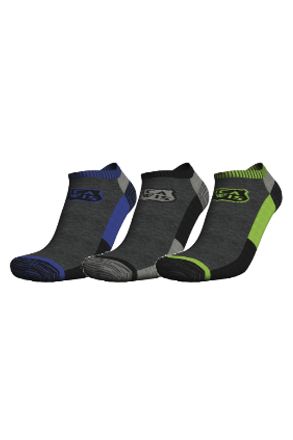 Chaussettes de travail basses renforcées, lot de 3 SOCKSG 43/46