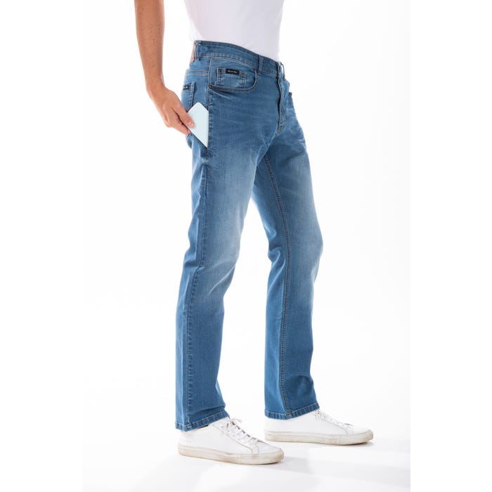 Smartphone jeans RL70 Fibreflex® stretch brossé BLEU 50 0