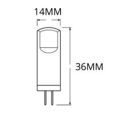 ampoule à led - osram parathom led pin - g4 - 1.8w - 2700k - 200 lm - claire - osram 622692 3