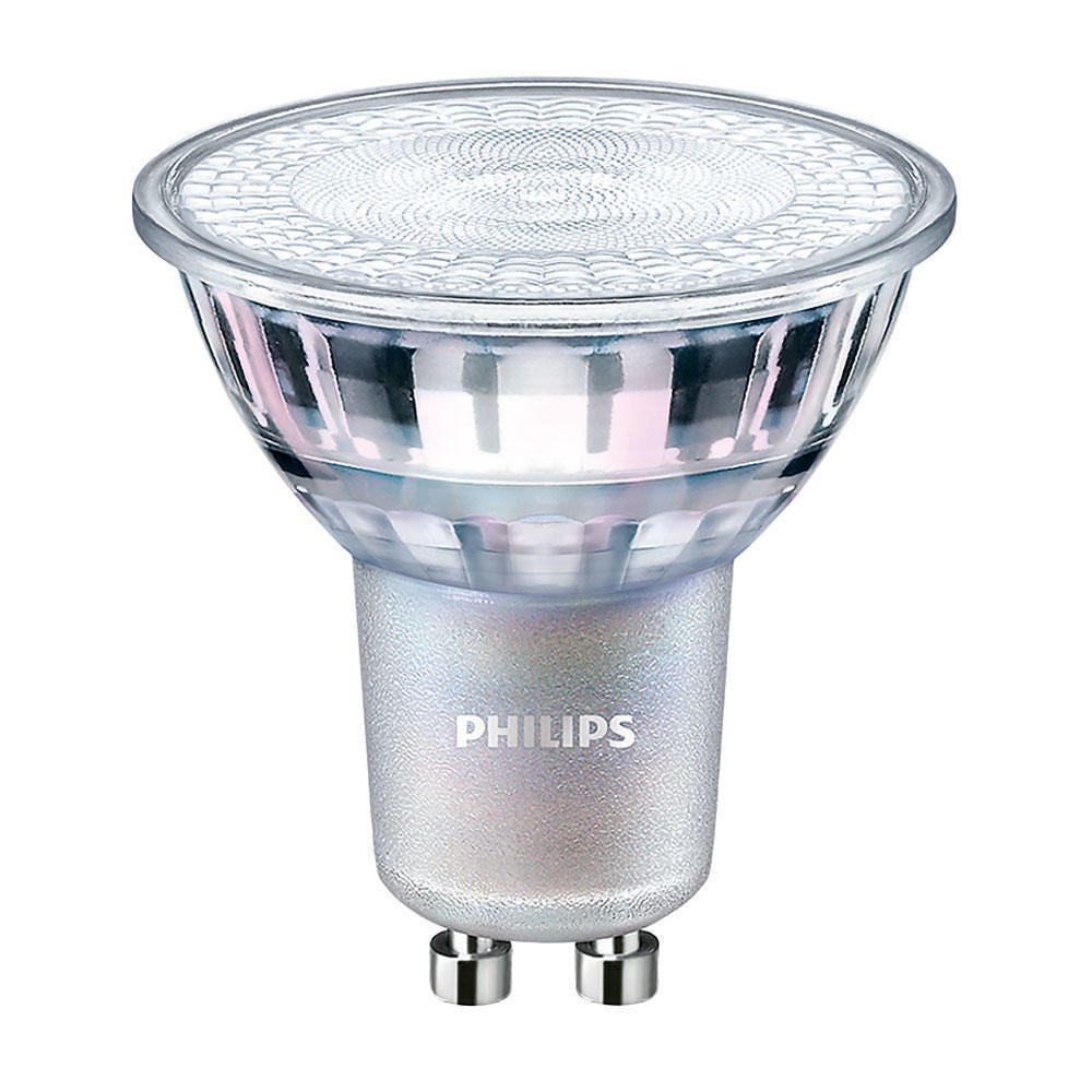 ampoule à led - philips master led spot value d - 4.9w - culot gu10 - 3000k - 36d - philips 707876 1
