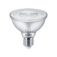 ampoule à led - philips master ledspot - e27 - 9.5w - 2700k - 25d - dimmable - par30s - philips 768607 1