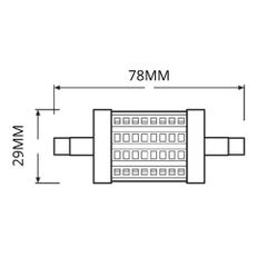 Osram Parathom Line LED R7s 78mm 9.5W 1055lm- 827 Blanc Très Chaud | Dimmable - Équivalent 75W 3