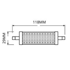 Osram Parathom Line LED R7s 118mm 16W 2000lm - 827 Blanc Très Chaud | Dimmable - Équivalent 120W 4