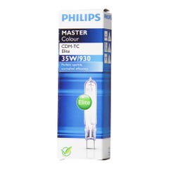 lampe à décharge philips - mastercolour cdm-tc elite - g8.5 - 35w - 3000k - t14 3