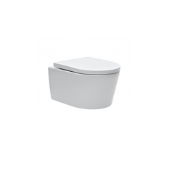 Pack WC Bati-support Geberit Cuvette SAT rimless fixations invisibles + Abattant softclose + Plaque blanc chrome GebSatrimless-C 6